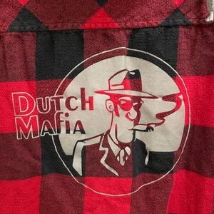 Dutch Bros Hooded Sweatshirt Buffalo Plaid 2XL
